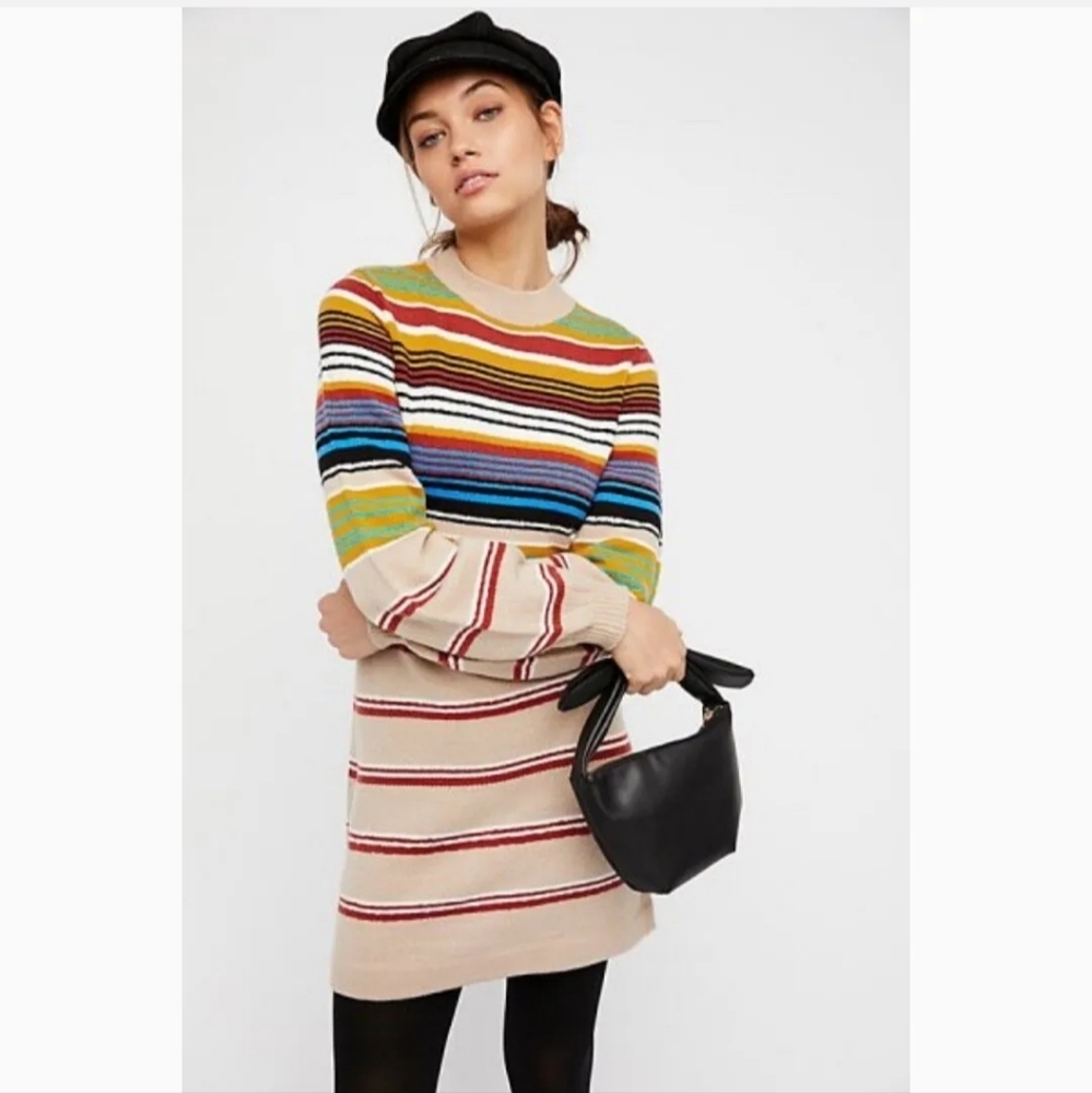 Free People striped sweater dress